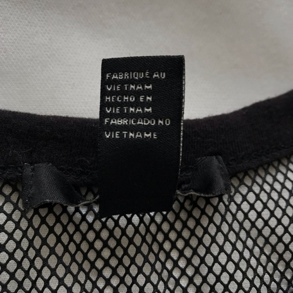 Forever 21 Black Mesh Top - Picture 4 of 5